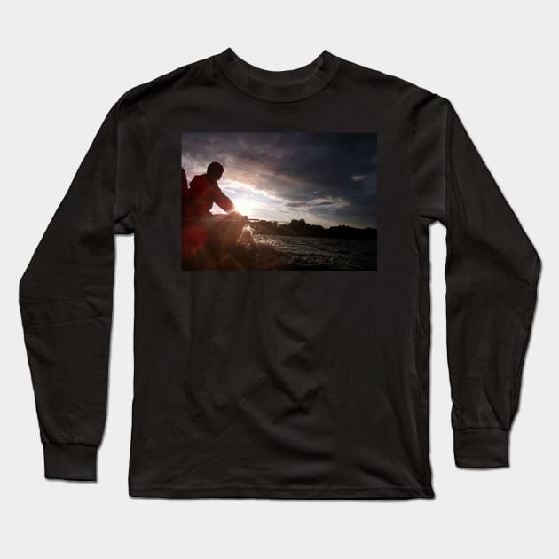 Sailing into the Sunset Long Sleeve T-Shirt by 1Redbublppasswo